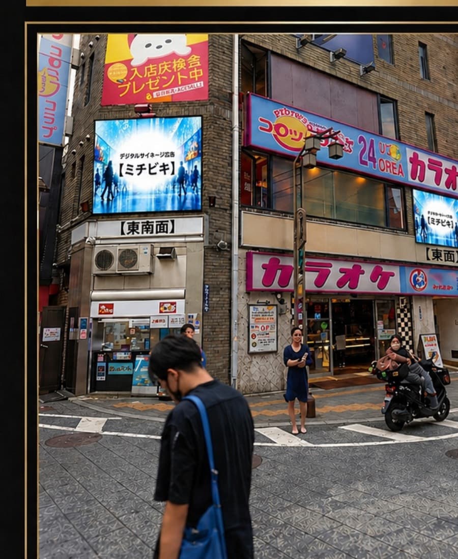 歌舞伎町のサイネージ