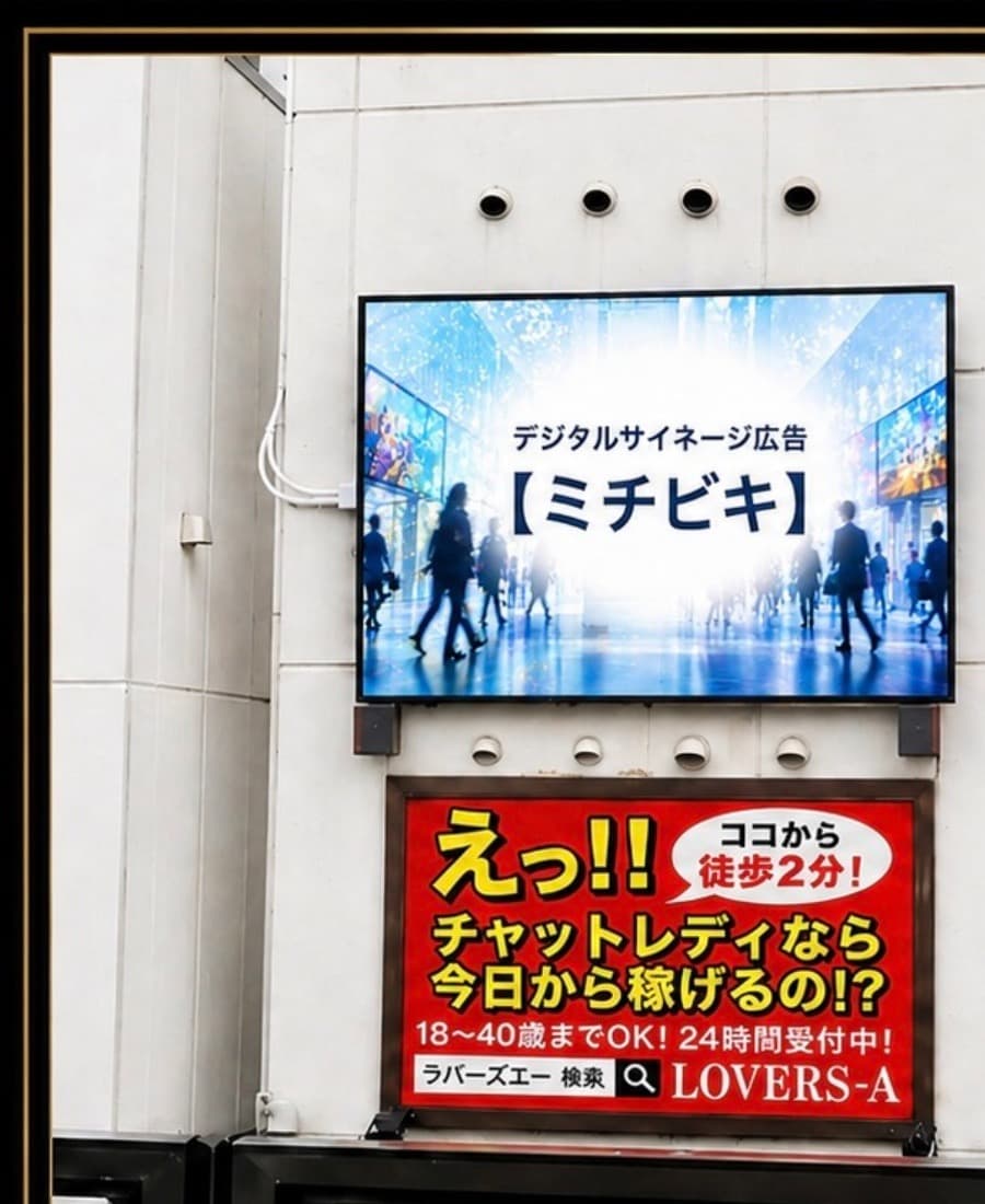 新大久保のサイネージ